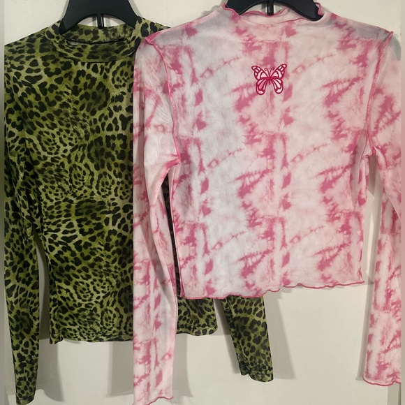 ❤️ $10 Flash Sale Long Sleeve Mesh Cropped Top Bundle - Picture 1 of 12